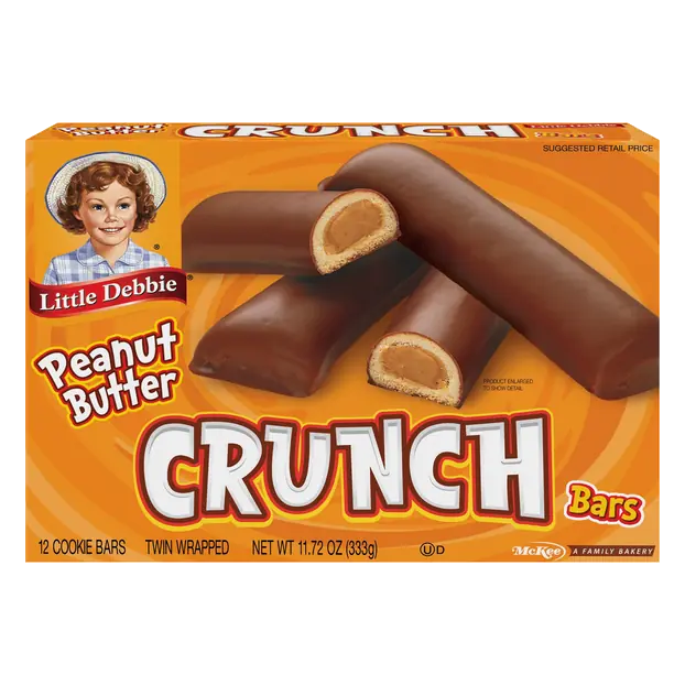 Peanut Butter Crunch Bars Snack Cakes