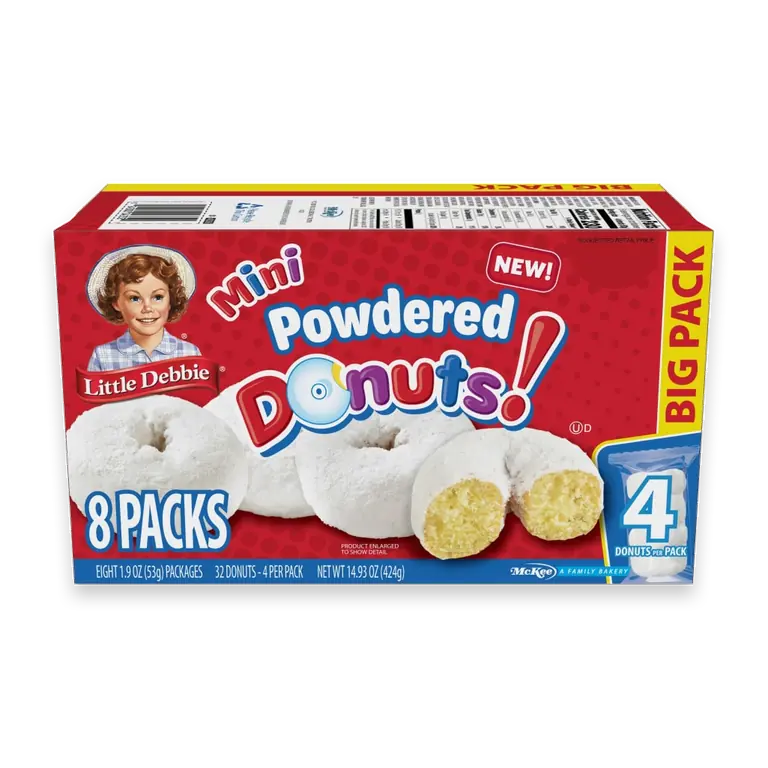 Powdered Mini Donuts Snack Cakes Multipack