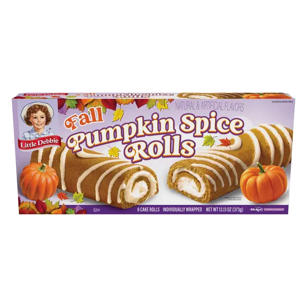 Pumpkin Spice Rolls Snack Cakes - 6 ct