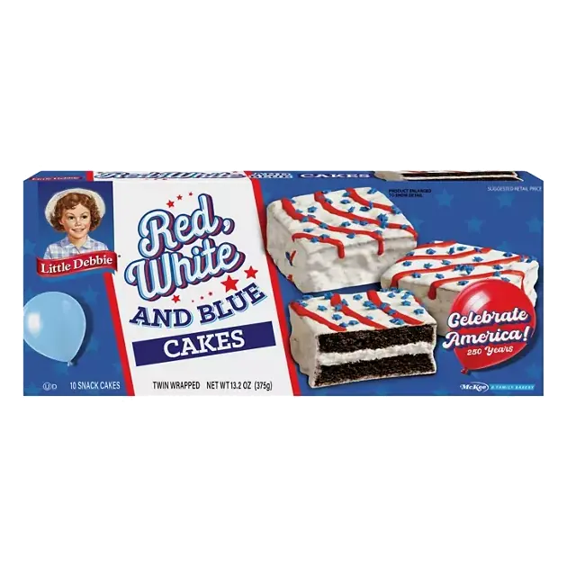 Red, White and Blue Cakes
