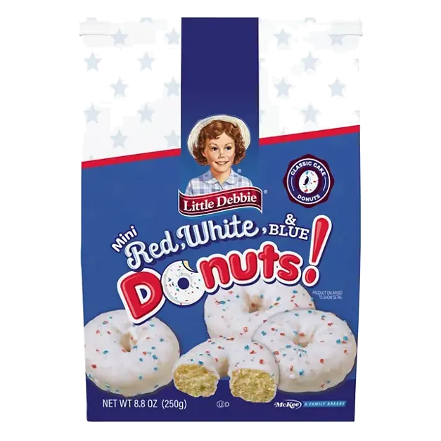 Red, White, & Blue Mini Donuts
