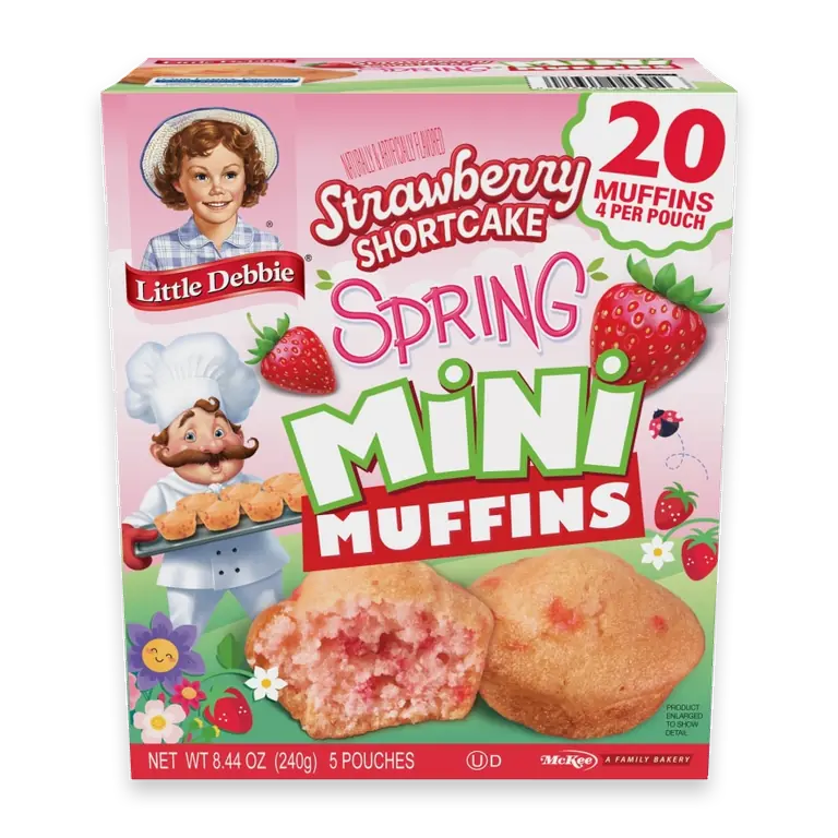 Spring Strawberry Shortcake Mini Muffins Multipack
