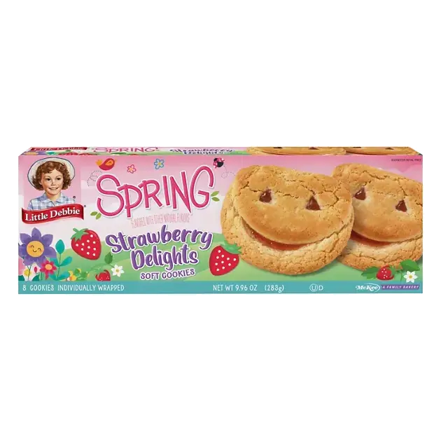 Strawberry Delights Soft Spring Flavored Cookies