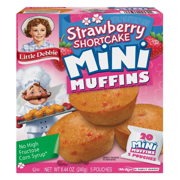 Strawberry Shortcake Mini Muffins - 5 Pouches
