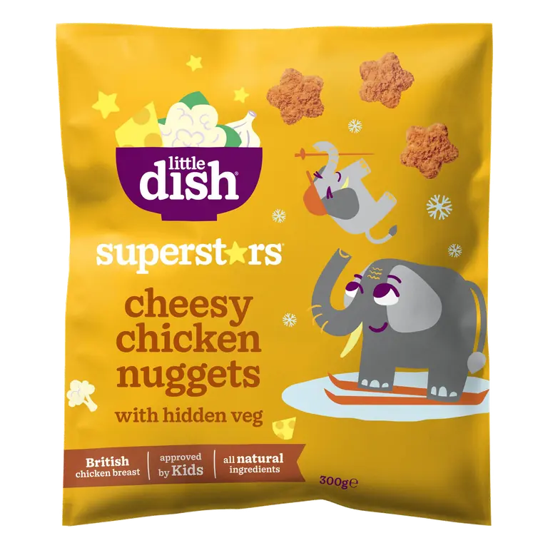 Little Dish Superstars Cheesy Chicken Nuggets with Hidden Veg 300g