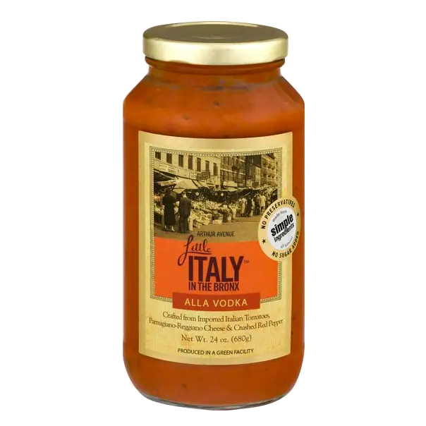 in the Bronx No Sugar Added Alla Vodka Pasta Sauce