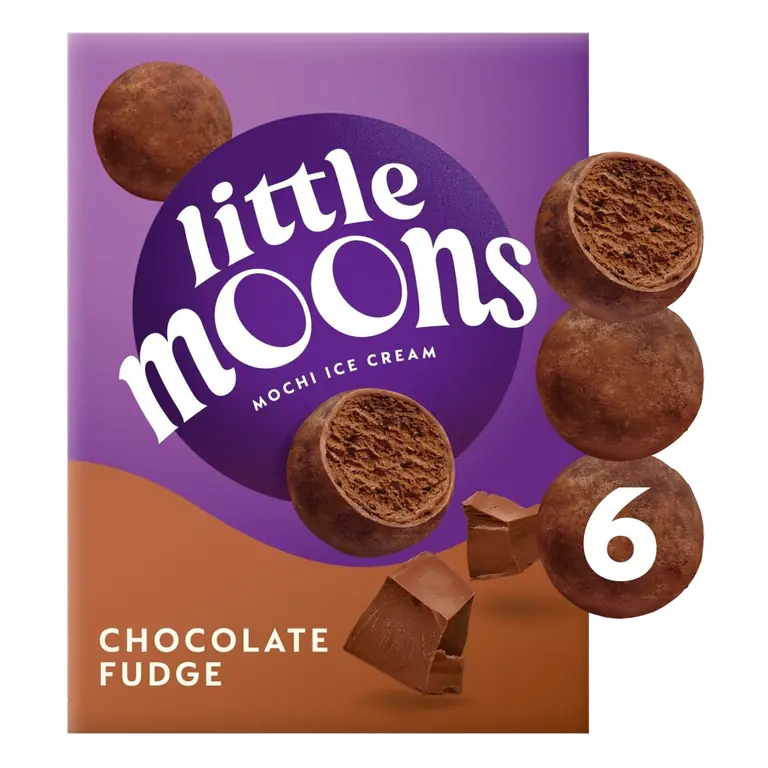 Chocolate Fudge Mochi Ice Cream Snack