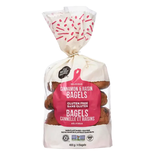 Gluten-Free Frozen Bagels Cinnamon Raisin 400 g