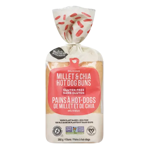 Hot Dog Buns Millet & Chia 260 g (frozen)