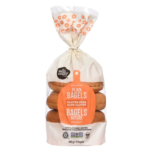 Gluten-Free Bagels Plain 400 g (frozen)