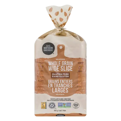 Gluten-Free Bread Whole Grain Wide Slice 567 g (frozen)