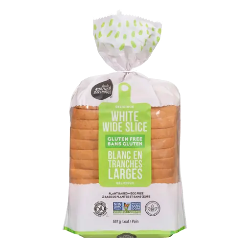 Gluten-Free White Bread Wide Sliced 567 g (frozen)