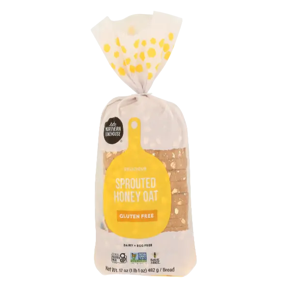 Sprouted Honey Oat Bread, Honey; Oats