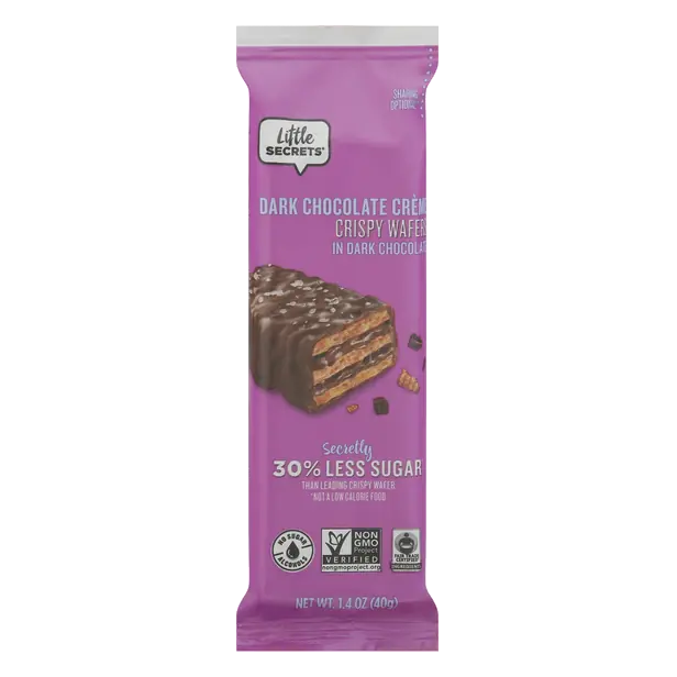 Dark Chocolate Creme Crispy Wafer Cookies