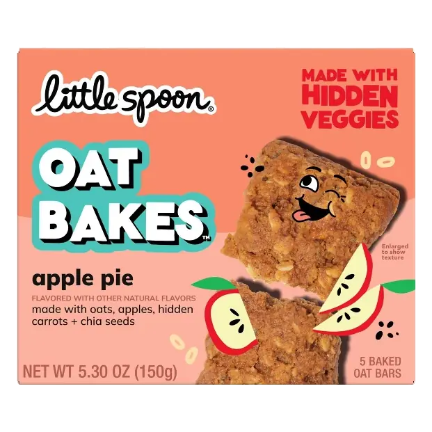 Little Spoon Apple Pie Baked Oat Baked Bar Kids' Snacks, 5.3oz/5ct