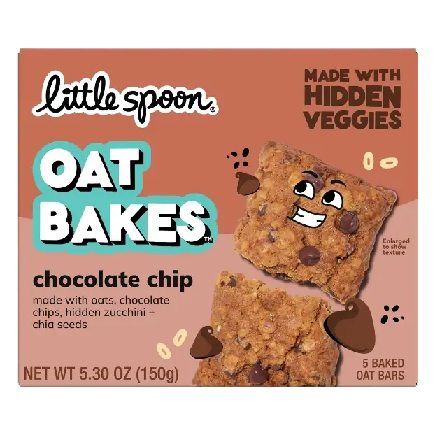 Little Spoon Chocolate Chip Oat Bakes Kids' Snack Bars, 5.3oz/5ct