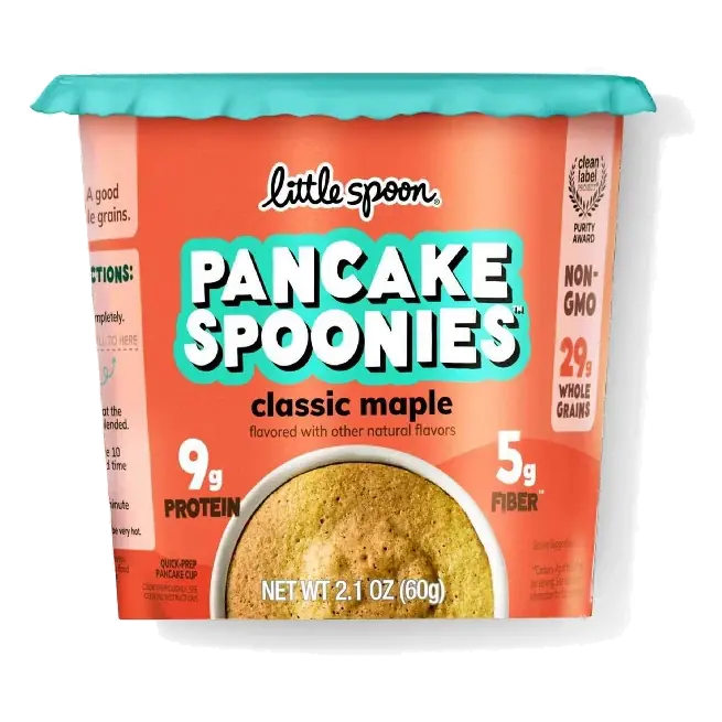 Little Spoon Spoonies Original Maple Kids Pancake Cup - Single Serve Microwave Breakfast - 2.1oz
