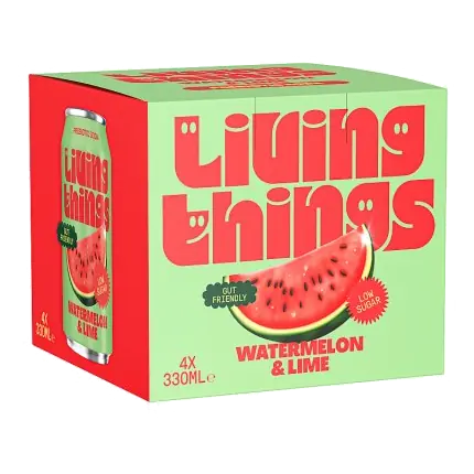Watermelon & Lime Prebiotic Soda Cans
