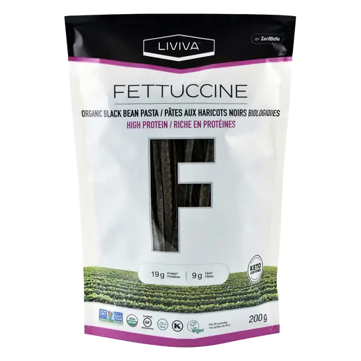 Organic Fettuccine Pasta Black Bean 200 g