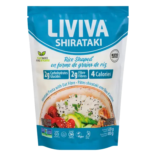 Shirataki Pasta with Oat Fibre Rice Shaped 520 g