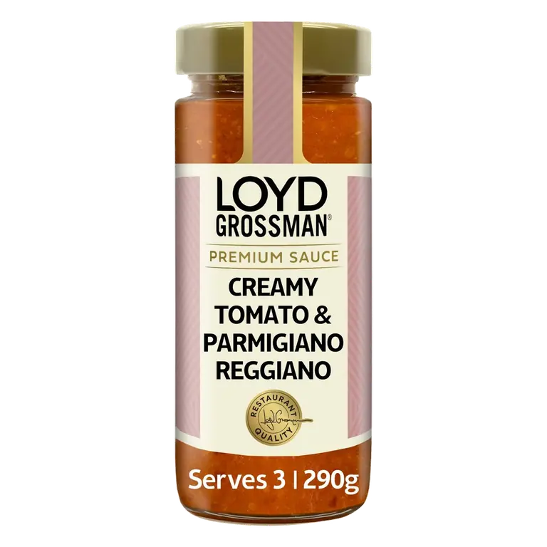 Loyd Grossman Creamy Tomato & Parmigiano Reggiano Tomato Pasta Sauce 290g