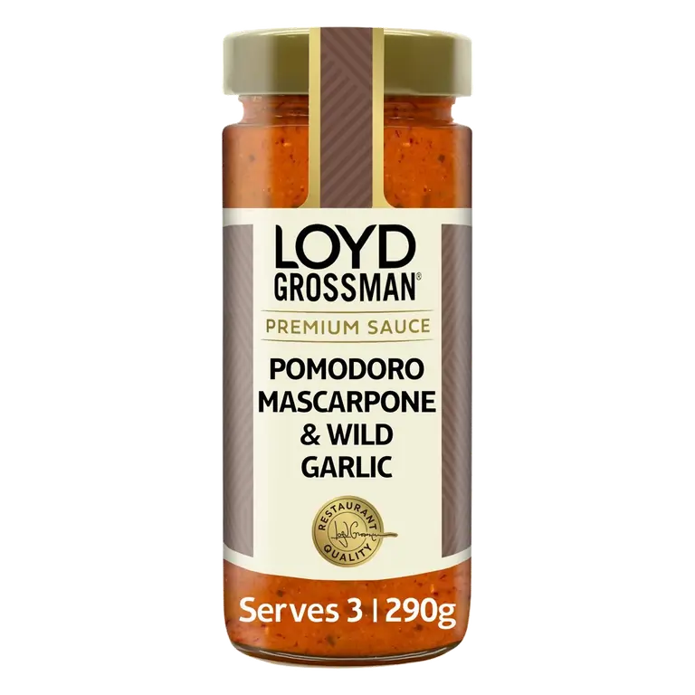 Loyd Grossman Pomodoro, Mascarpone & Wild Garlic Tomato Pasta Sauce 290g