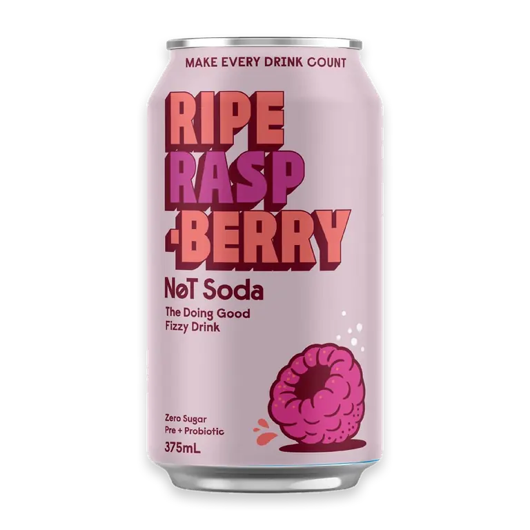 Not Soda Fizzy Drink Raspberry Zero Sugar