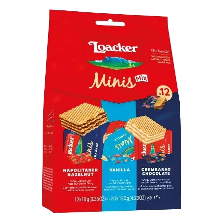 Loacker Minis Cookies, 4.23oz/12ct