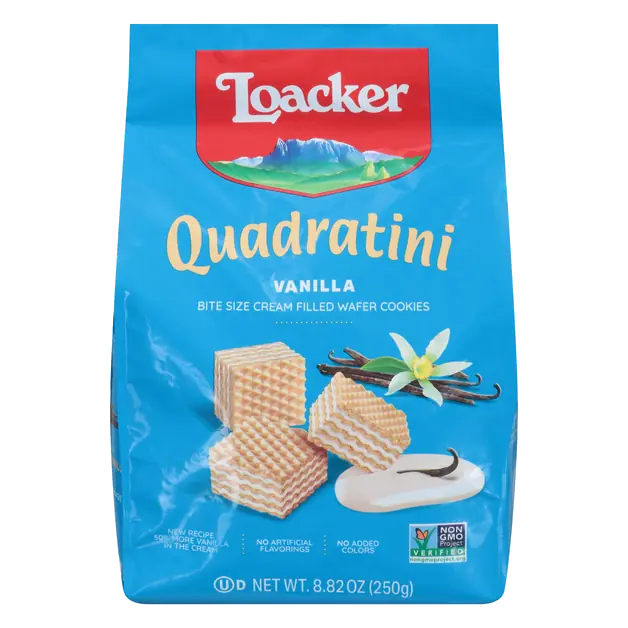 Quadratini Bite Size Vanilla Wafer Cookies
