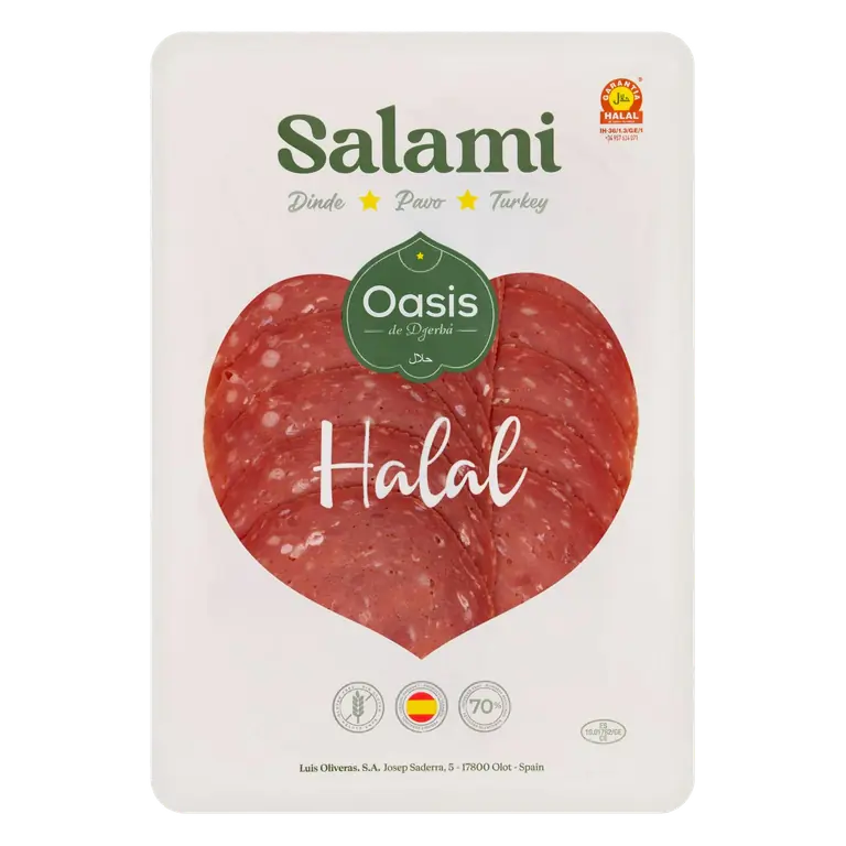 de Djerba Halal Turkey Salami 80g