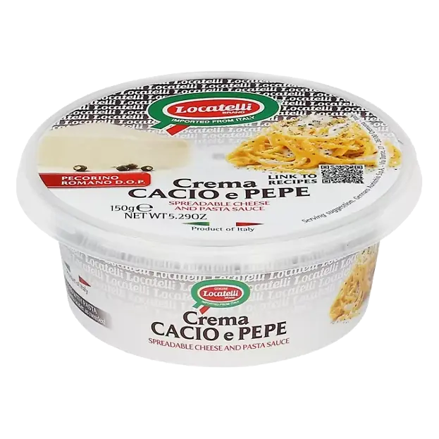 Crema Cacio e Pepe Spreadable Cheese & Pasta Sauce