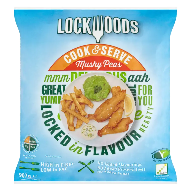 Lockwoods Cook & Serve Mushy Peas 907g
