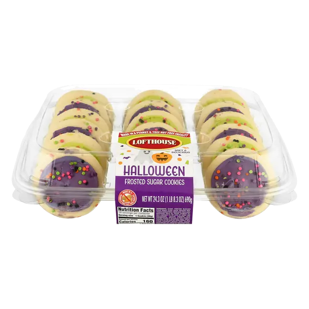 Halloween Frosted Sugar Cookies