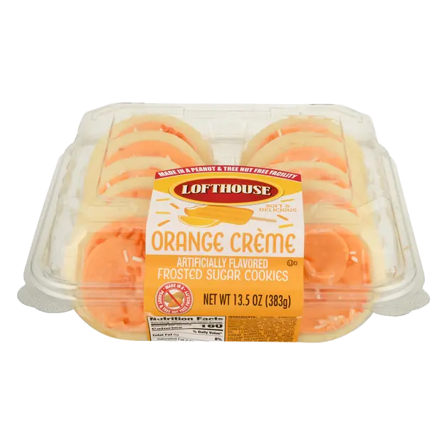 Orange Creme Frosted Sugar Cookies - 10 ct