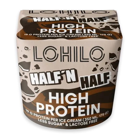 Half N' Half Vanilla & Chocolate Proteinglass