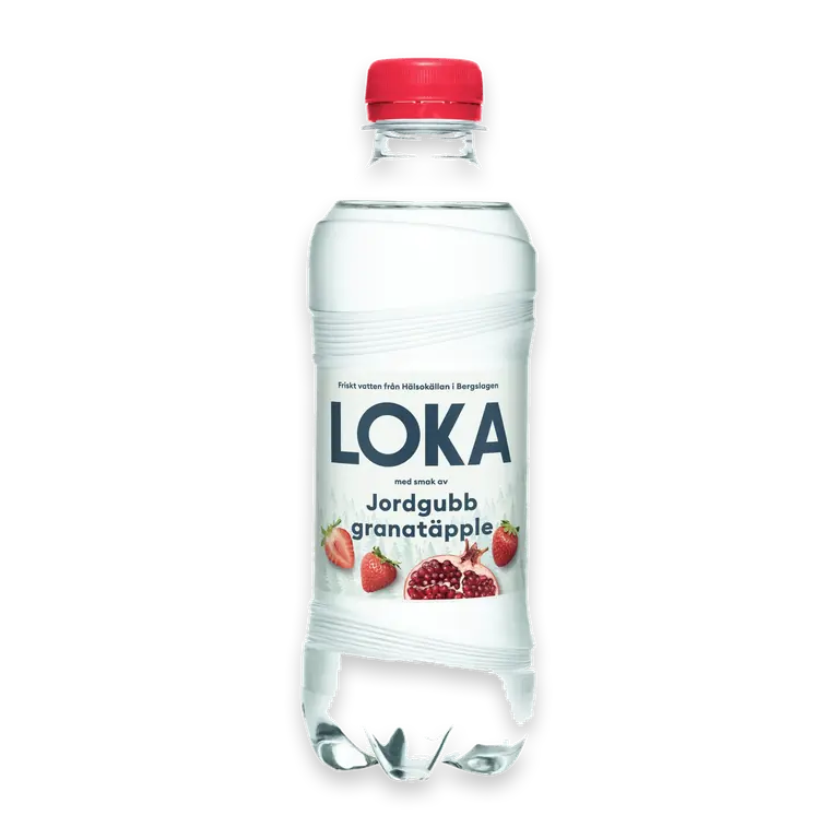 Kolsyrat vatten Jordgubb & granatäpple