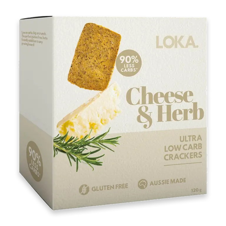 Ultra Low Carb Crackers Cheese & Herb