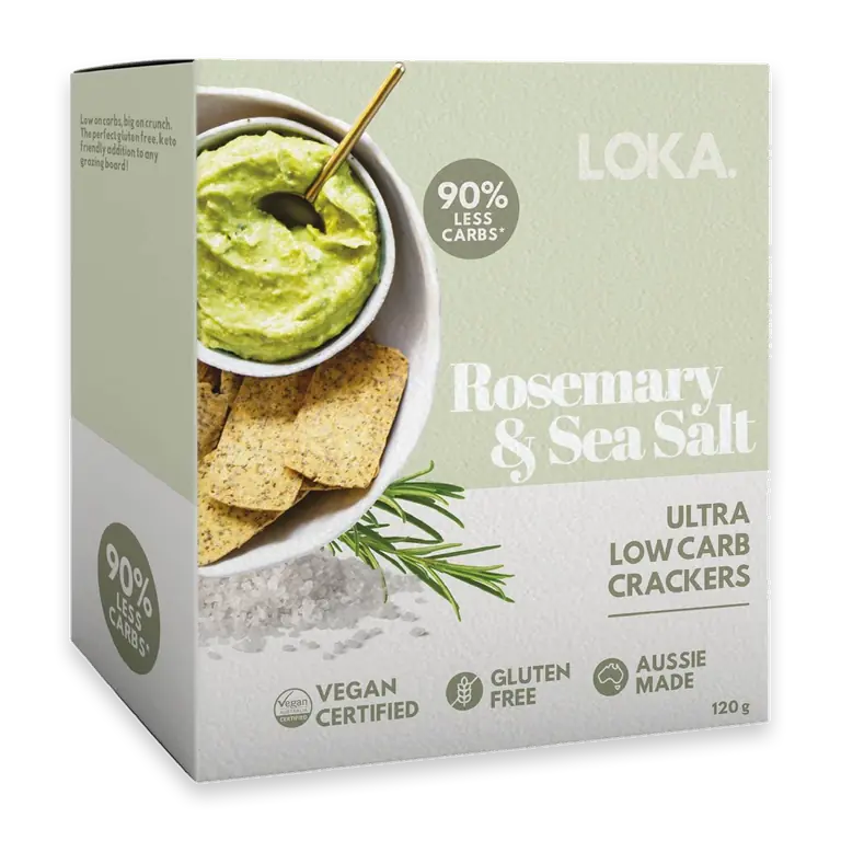 Ultra Low Carb Crackers Rosemary & Sea Salt