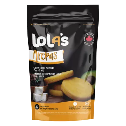 Frozen Arepas Big Corn Meal Par-Fried 660 g