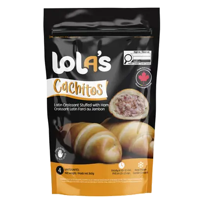 Frozen Cachitos Latin Croissant Stuffed With Ham 4 x 90 g