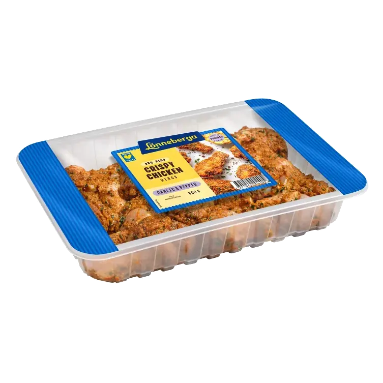 Chicken Wings Färska Crispy Garlic & Pepper 800g