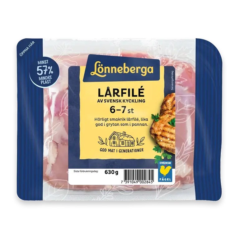 Kycklinglårfilé 630g