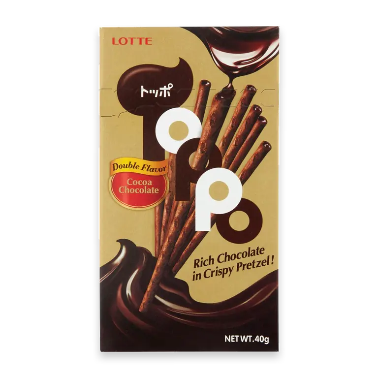 Toppo Double Chocolate In Crispy Pretzel