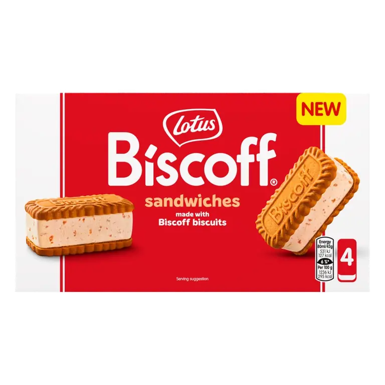 Biscoff Ice Cream Sandwich