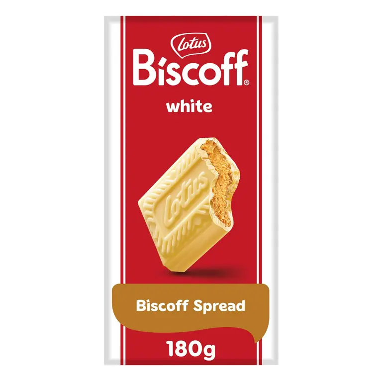 Biscoff White Chocolate with Biscoff Cream 180g
