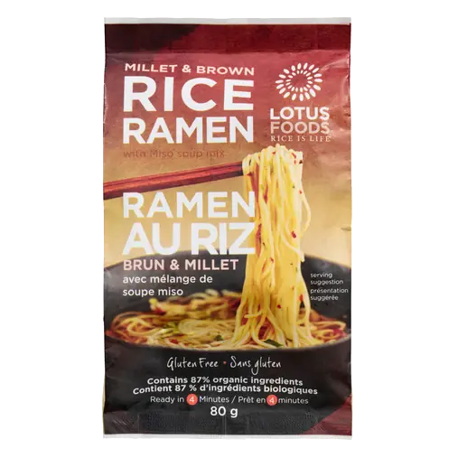 Gluten-Free Millet & Brown Rice Ramen With Miso Soup Mix 80 g