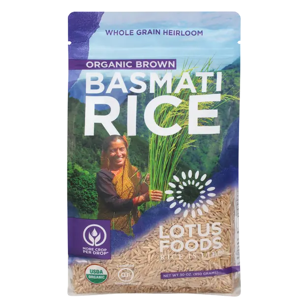 Organic Gluten Free Brown Basmati Rice