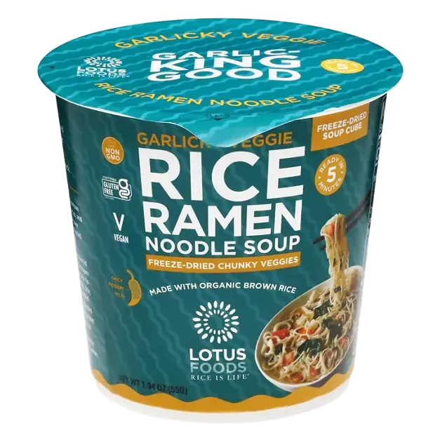 Rice Ramen Garlicky Veggie Noodle Soup