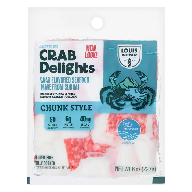Crab Delights Chunk Imitation Crab Meat Fresh