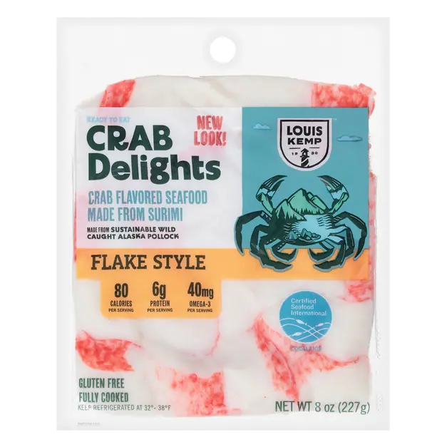 Crab Delights Flake Style Imitation Crab Meat Fresh